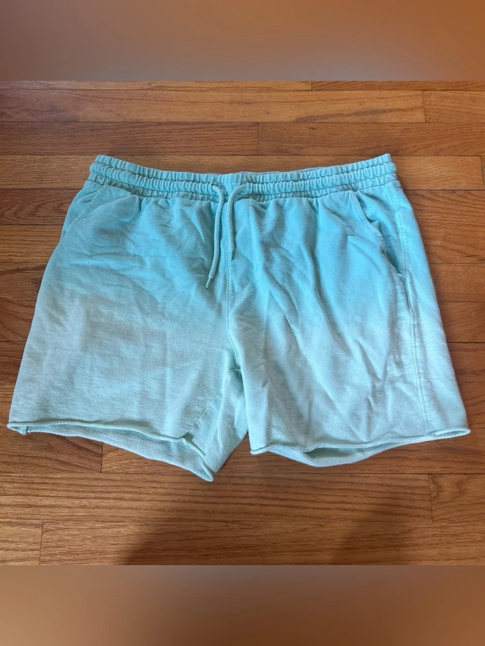 Original Use Mint Terry Athletic Drawstring Shorts